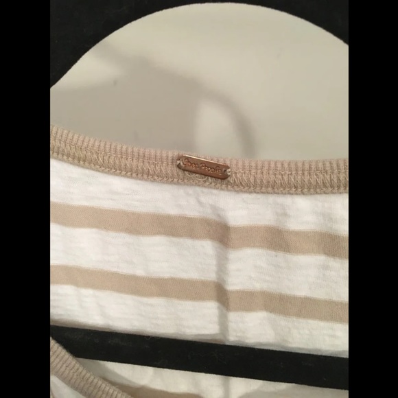 Free People Tank Top Shirt Womens Striped Embellished White Embroidered NWOT - Picture 4 of 5